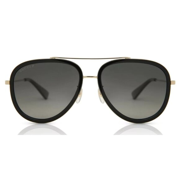 NEW GUCCI SUNGLASSES GOLD GREY WOMEN EYEWEAR GUCCI GG0062S 011 main image 2
